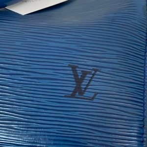 Louis Vuitton speedy cuir épi bleu