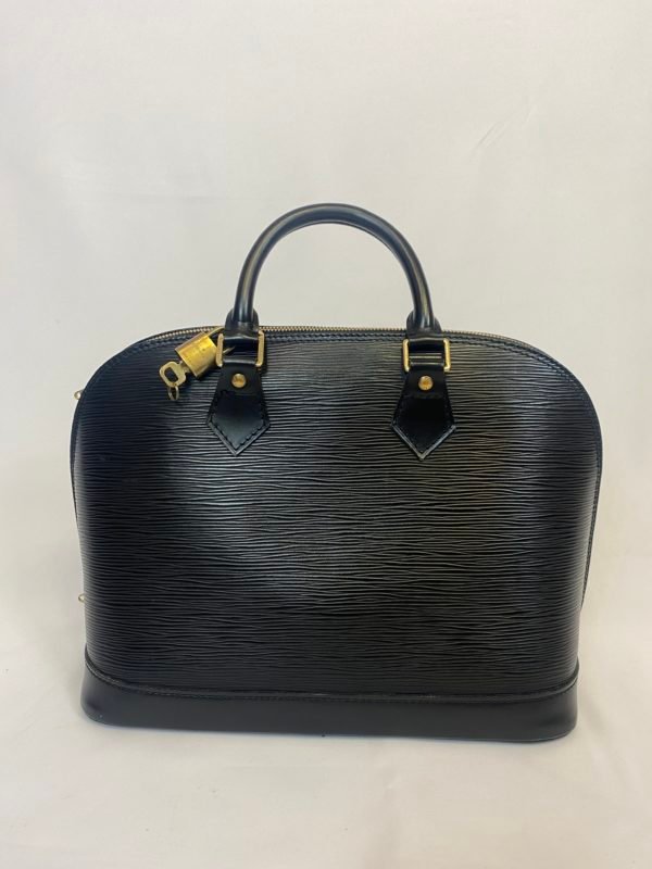 Louis Vuitton sac Alma cuir épi noir