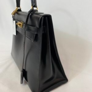Hermès Kelly sellier cuir box noir