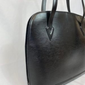 Louis Vuitton Sac Lussac cuir épis noir