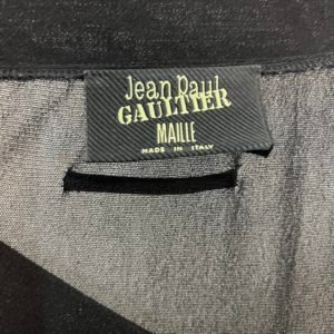 Jean Paul Gaultier robe maille noire