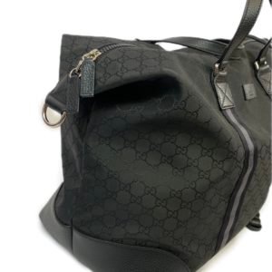 Gucci sac de voyage en toile noir