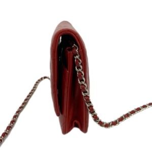 Chanel Wallet On Chain cuir agneau rouge
