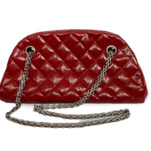 Chanel sac Bowling Mademoiselle vernis rouge