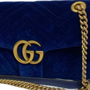 Gucci Marmont velvet bleu