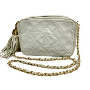 Chanel sac Caméra blanc