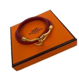 Hermès, bracelet Jumbo bordeau