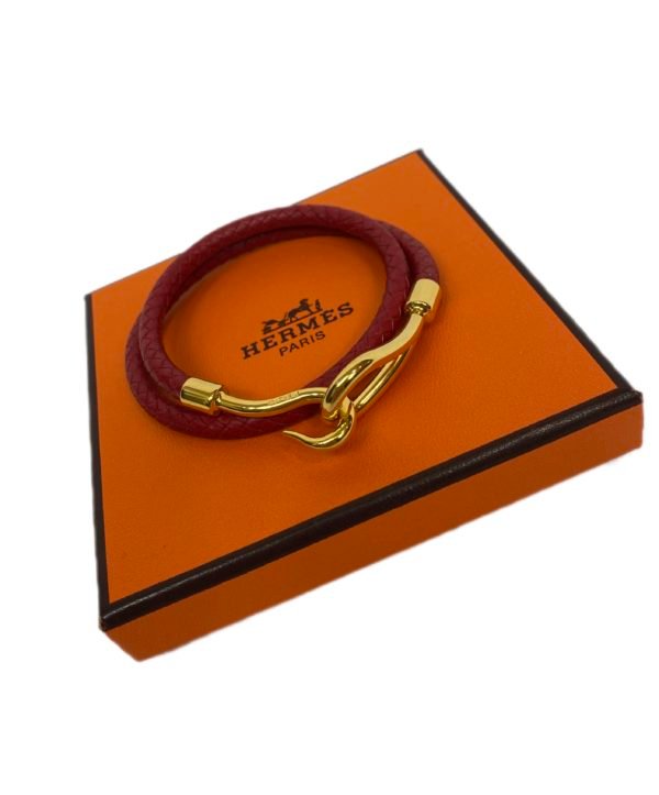 Hermès, bracelet Jumbo bordeau