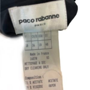 Paco Rabbane robe ceintrée