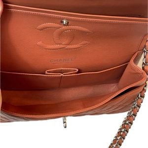 Chanel, sac « Classique », 25cm, terracotta