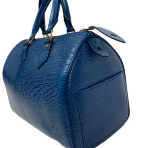 Louis Vuitton, Speedy 25, cuir épi bleu Tolède