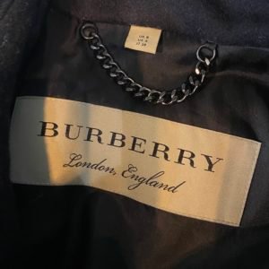 Burberry – Trench en laine et cachemire noir