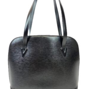 Sac Louis Vuitton, modèle Lussac en cuir épi noir