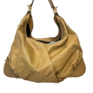 Sac Gucci, Cabas souple en cuir beige, modèle Jockey