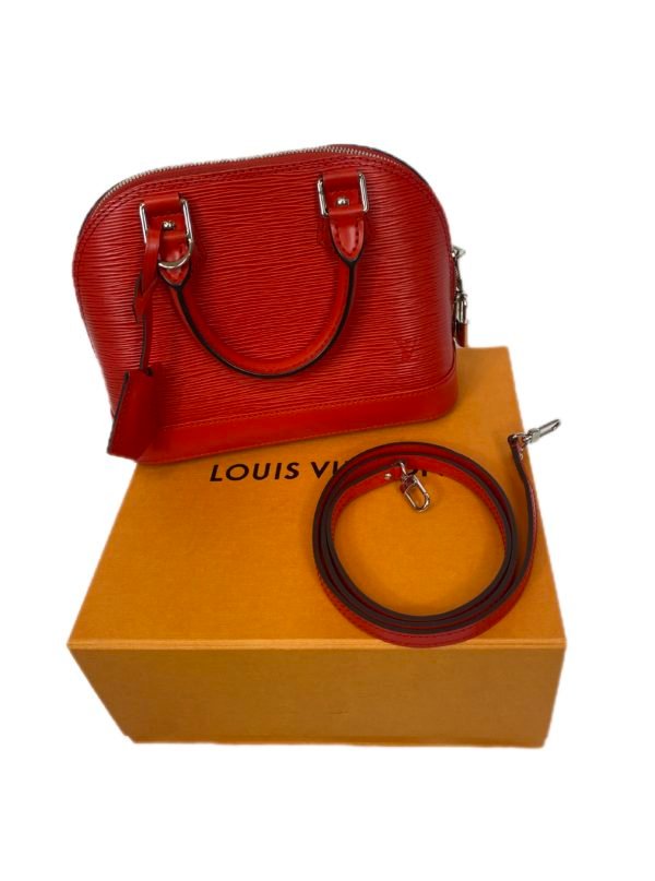 Louis Vuitton Alma cuir épi rouge