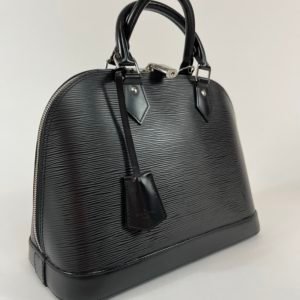 Louis Vuitton sac Alma cuir épi noir PM