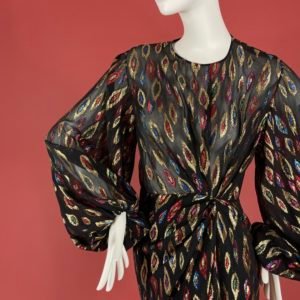 Saint Laurent dress silk robe 2017