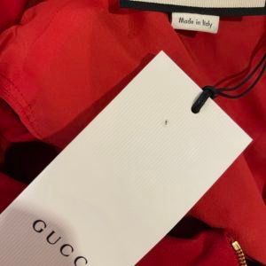 Gucci red dress mink necklace collar 2016