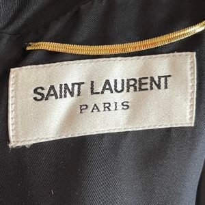 Saint Laurent Prefall 2016 lamé dress gold