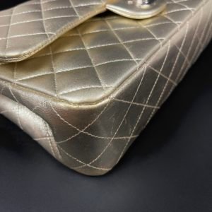 Chanel Classic cc quilted metallic gold