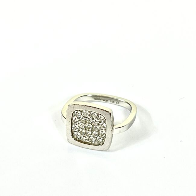 Dinh Van – Bague “Impression” diamants carré