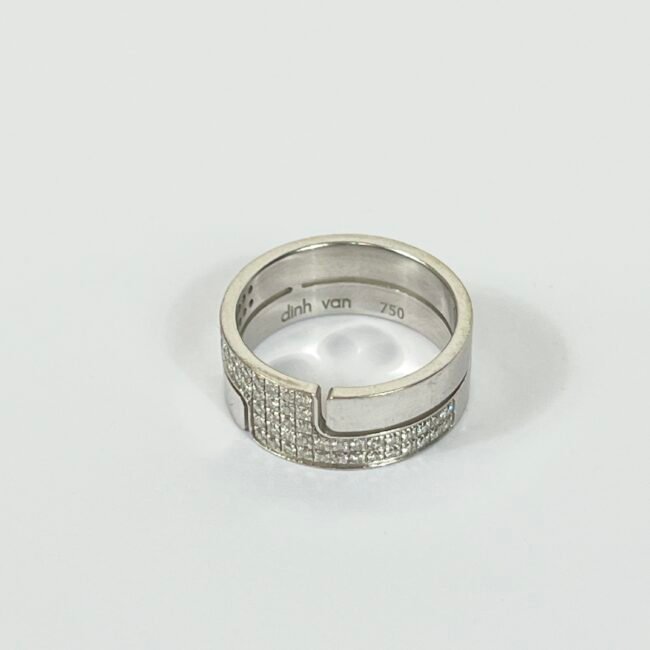 Dinh Van – Bague “Seventies” MM diamants