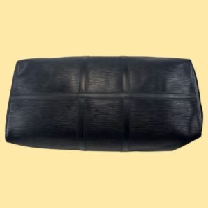 Louis Vuitton, Sac “Keepall 55” en cuir épi noir