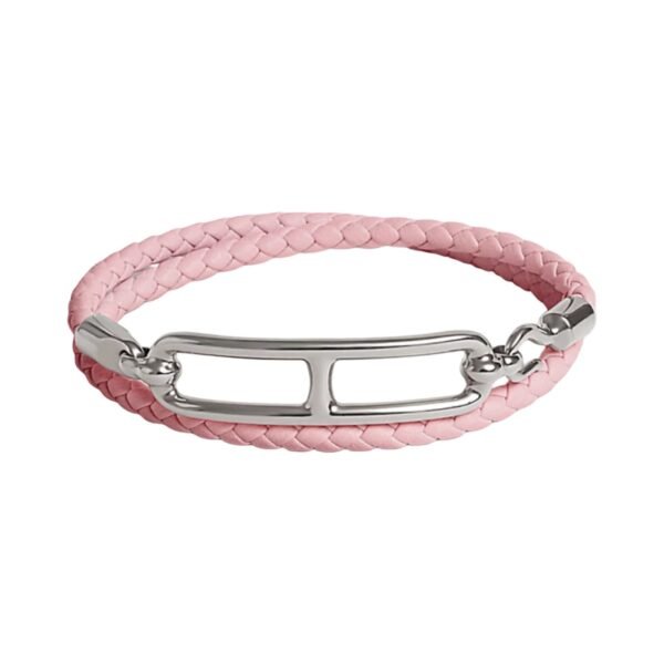 Hermès, Bracelet double tour « Roulis » rose sakura