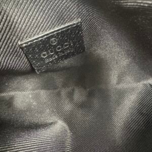 Gucci, Pochette Gucci toile GG noir