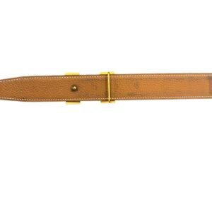 Hermès, Ceinture réversible, boucle "H", T.95. – Image 7