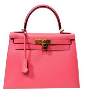 Hermès, Sac « Kelly Sellier » 28 rose azalée