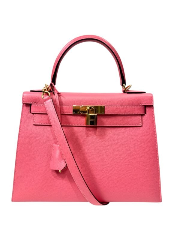 Hermès, Sac « Kelly Sellier » 28 rose azalée