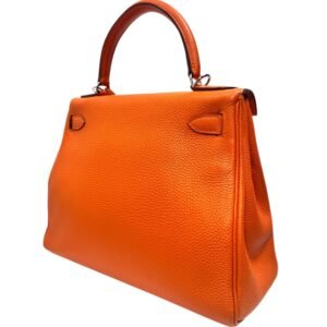 Hermès, Sac "Kelly Retourné" 28 orange – Image 8