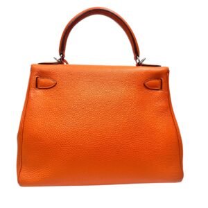Hermès, Sac "Kelly Retourné" 28 orange – Image 4
