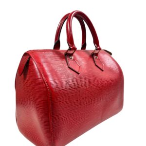 Louis Vuitton, Sac « Speedy » 30 cuir épi rouge