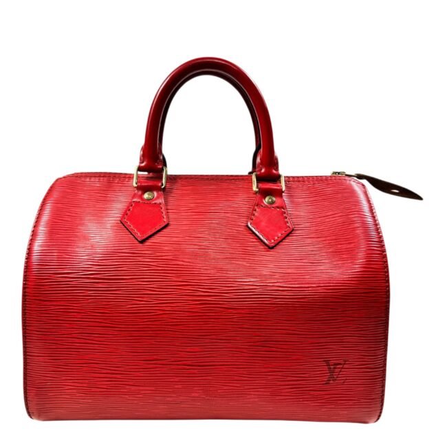 Louis Vuitton, Sac « Speedy » 30 cuir épi rouge