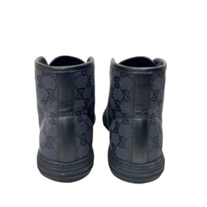 Gucci, Baskets montantes en toile GG noire