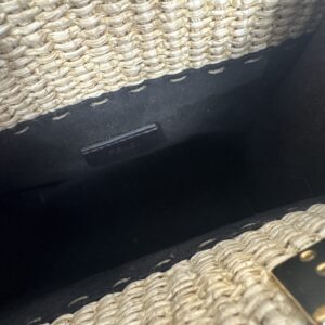 Fendi Sac « Sunshine Mini » en paille naturelle