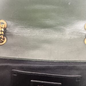 Saint Laurent Sac « Collège » en velours vert