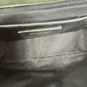 Saint Laurent Sac « Collège » en velours vert