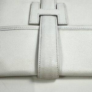 Hermès, Pochette Jige blanche – Image 8