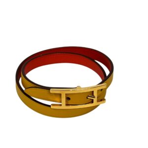 Hermès Bracelet « Behapi » double tour réversible