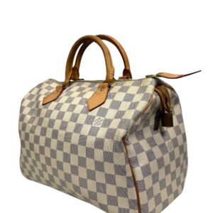 Louis Vuitton année 2011 Sac « Speedy » 30cm en toile damier azur