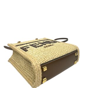 Fendi Sac « Sunshine Mini » en paille naturelle