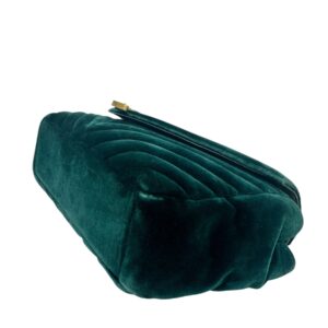 Saint Laurent Sac « Collège » en velours vert