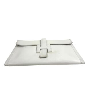 Hermès, Pochette Jige blanche – Image 4