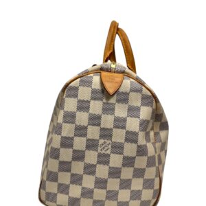 Louis Vuitton année 2011 Sac « Speedy » 30cm en toile damier azur