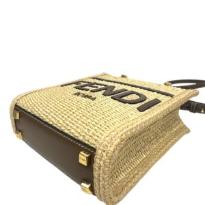 Fendi Sac « Sunshine Mini » en paille naturelle