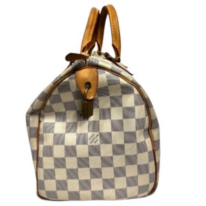 Louis Vuitton année 2011 Sac « Speedy » 30cm en toile damier azur