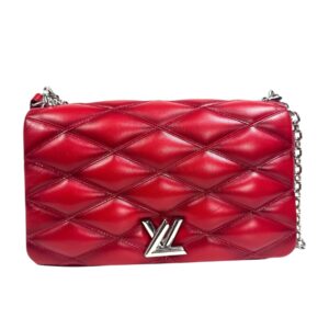 Louis Vuitton Sac « Twist » en cuir agneau Malletage rouge